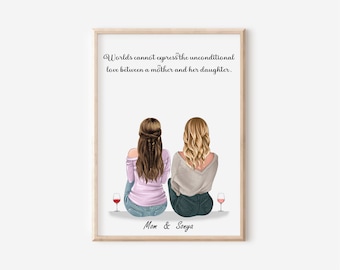 Muttertagsgeschenk, Mama Geburtstagsgeschenk, Mama Geschenk, Geschenk für Mama, Mama Print, Mutter Geschenk, Mutter Tochter Geschenk, Personalisiertes Muttertagsgeschenk