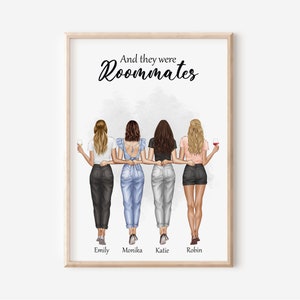 Roomate Gifts,Graduation Gifts,Personalized Roommate Gift,Dorm Decor,Roomies Gifts,Dorm Decor for College Girls,Roomies Picture,Roomies Sign