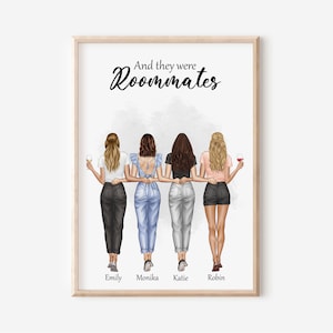 Roomate Gifts,Graduation Gifts,Personalized Roommate Gift,Dorm Decor,Roomies Gifts,Dorm Decor for College Girls,Roomies Picture,Roomies Sign