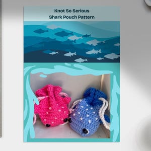 Crochet Shark Pouch Amigurumi Pattern – Cute Amigurumi Bag – Easy PDF Ebook Pattern for Beginners – Fun DIY Gift Idea