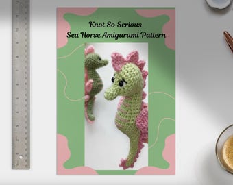 Crochet Sea Horse Amigurumi Pattern: DIY Sea Creature Plushie (PDF)