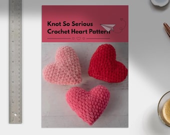 Schema amigurumi a forma di cuore all'uncinetto: peluche facile (download digitale PDF)
