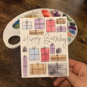 Aquarelle cadeau d'anniversaire de Zazzle.be Liste d'envies Vous avez des idées ? Cadeau d'anniversaire | de voeux | Anniversaire arc-en-ciel