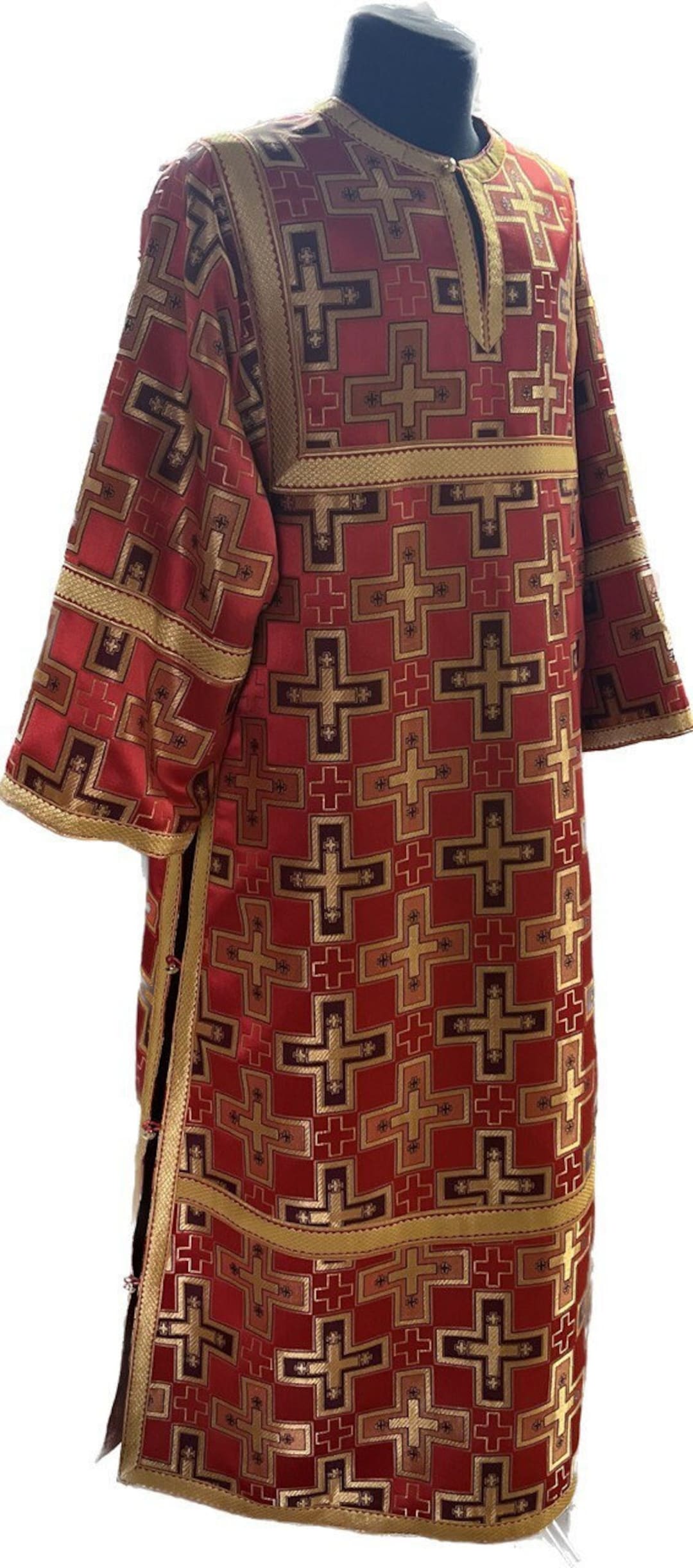Red Stikharion - Altar Server Reader Robe - Rochet - Alb - Etsy
