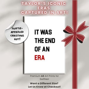 Taylor Swift regalo di Natale / poster stampabile / arte digitale da parete Swiftie / opzione incorniciata disponibile / decorazioni con testi di canzoni / idea regalo per le feste