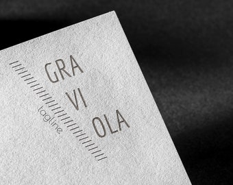 Minimalistisch kant-en-klaar logo-ontwerp: modern tekstwatermerk (digitaal bestand)