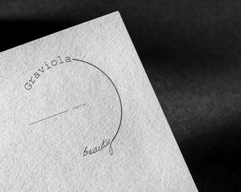 Minimalistisch kant-en-klaar logo-ontwerp: modern tekstwatermerk (digitaal bestand)