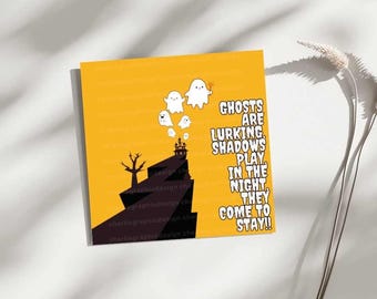 Digitale Halloween-cadeaukaart – Griezelige afdrukbare kunst | Trick or Treat-kaart direct downloaden