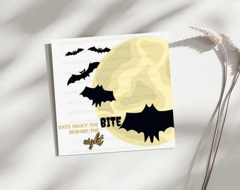Digitale Halloween-cadeaukaart – Griezelige afdrukbare kunst | Trick or Treat-kaart direct downloaden