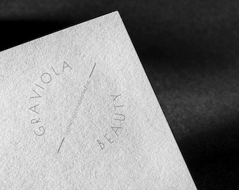 Minimalistisch kant-en-klaar logo-ontwerp: modern tekstwatermerk (digitaal bestand)