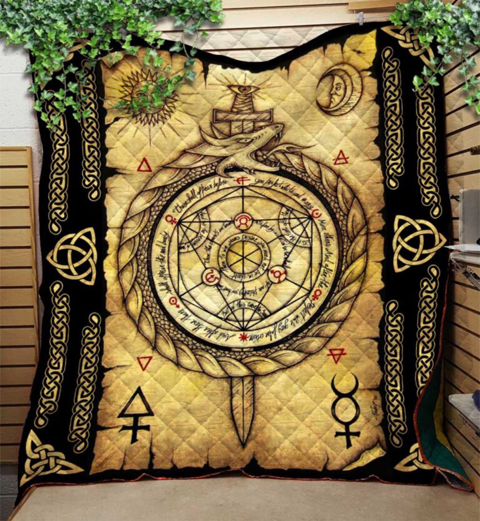 Alchemy Quilt Blanket Horoscope Zodiac Signs Blanket Etsy