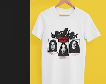 Charles Manson Charlie's Angels tシャツ　XL Charles Manson Family Charlie's Angels 70s Retro Vintage