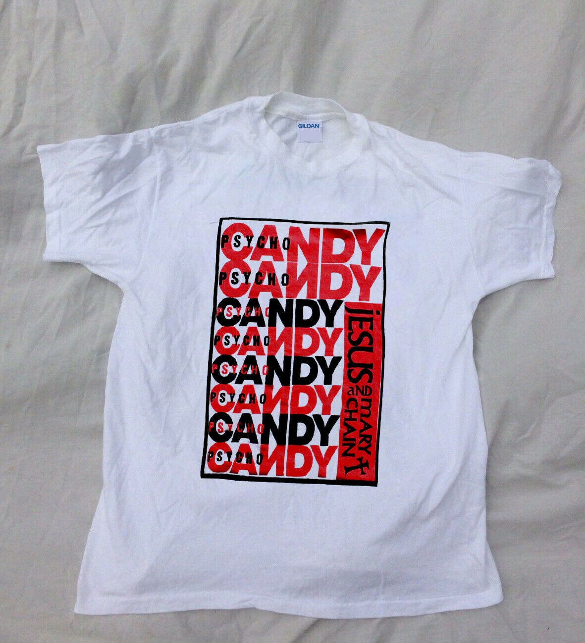 New Jesus And Mary Chain Candy Rock Band Men's T-Shirt Size USA