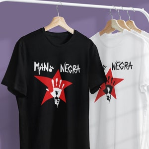 80-90 MANO NEGRA ラテンパンク ManuChao TシャツXL Mano Negra Vintage T-Shirt Manu Chao King Of bongo Mano