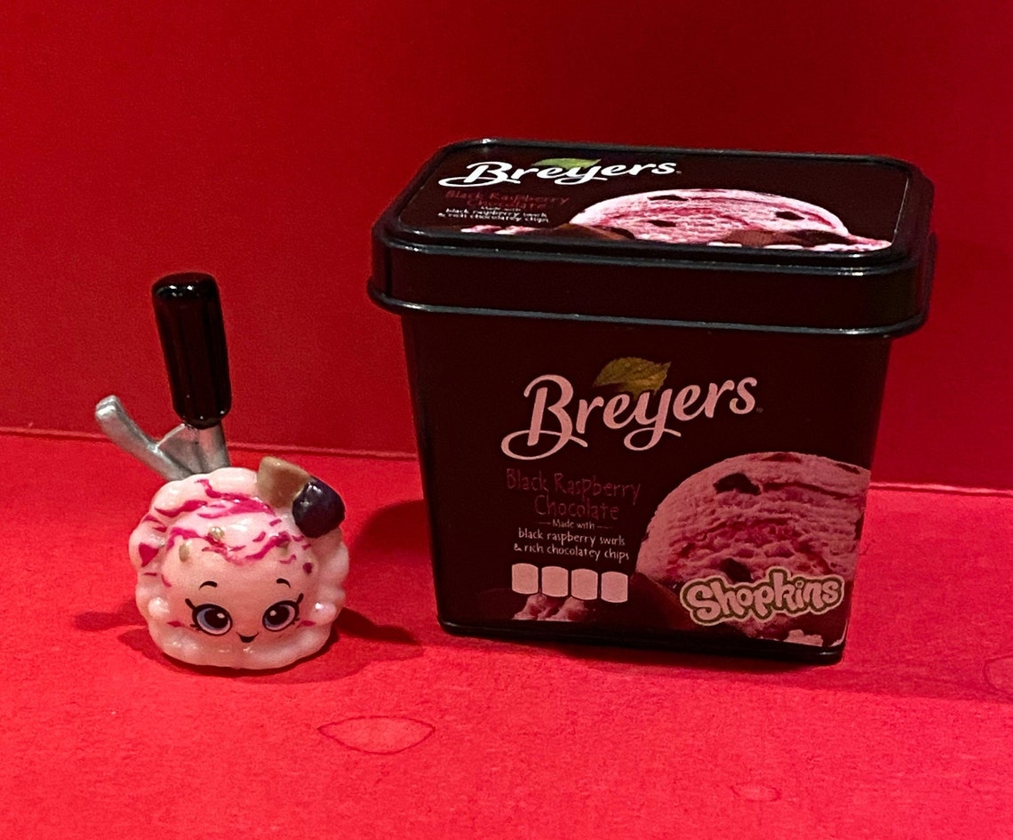 Real Littles by Shopkins Breyers Black Raspberry Chocolate Ice Etsy