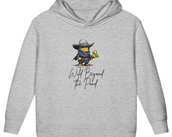 Cowboy Duck Kids Hoodie | Funny Western Animal Toddler Sweatshirt | Cute Gift for Boys & Girls