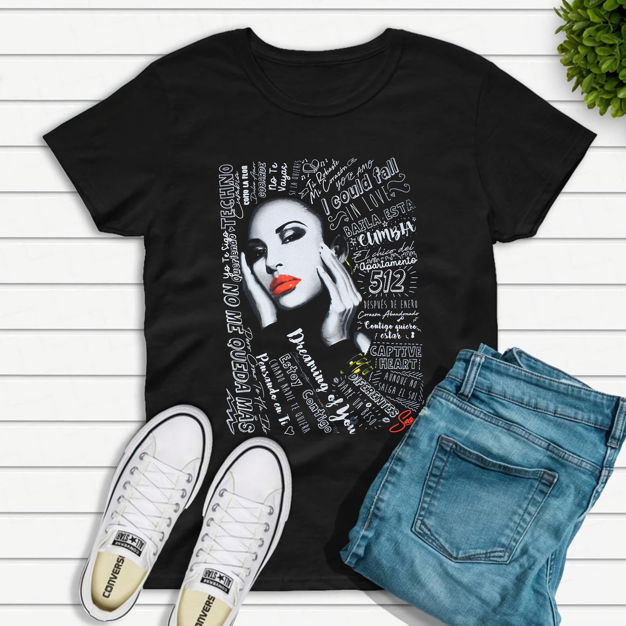 Selena Quintanilla Song Titles T-Shirt Unisex S-5XL, Selena Quintanilla Shirt Gift Fan, Selena Shirt, Selena Quintanilla Gifts