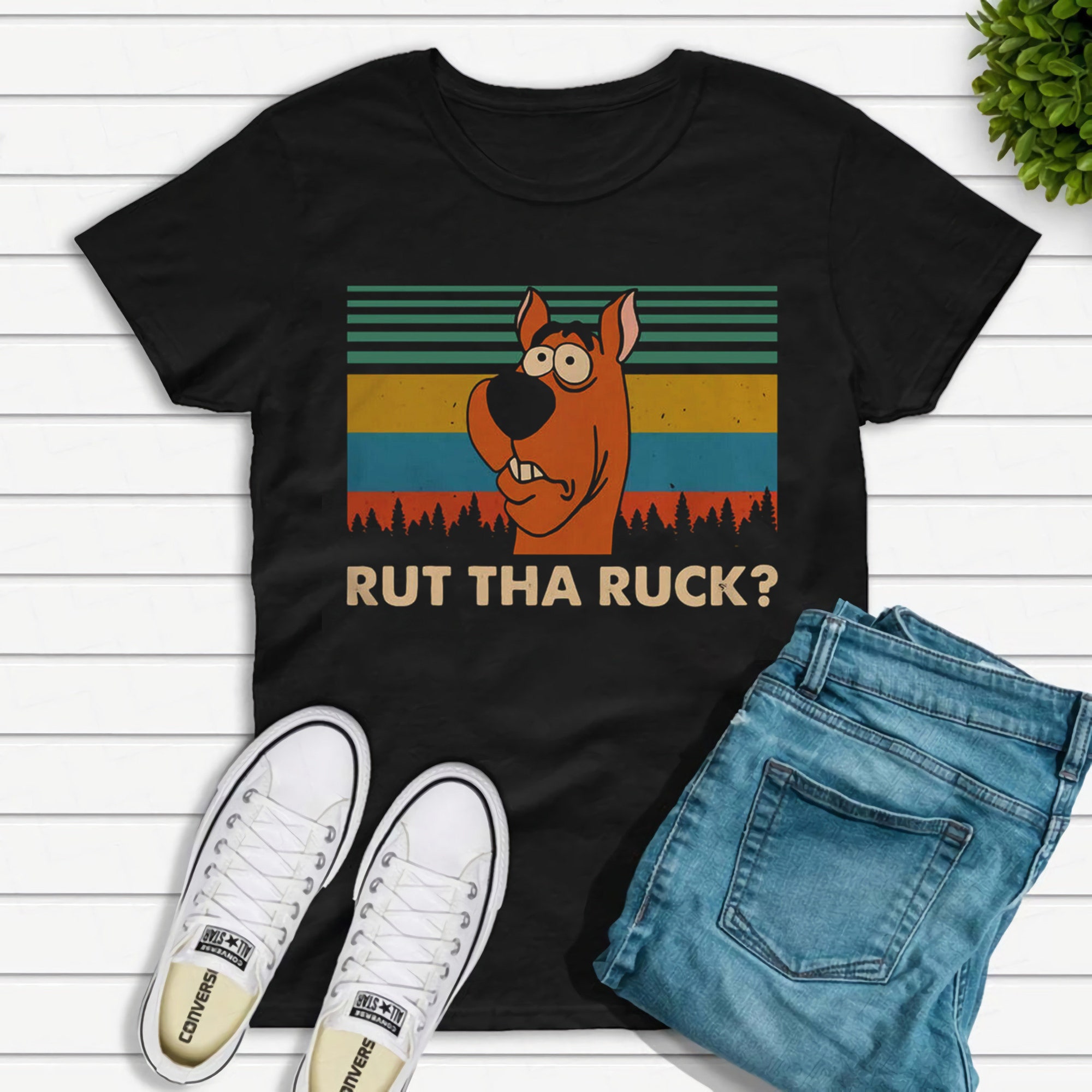 Discover Scooby Doo Rut Tha Ruck Funny Dog Vintage Retro T-Shirt, Scooby Doo Shirt Cartoon Funny, Scoobydo Shirt
