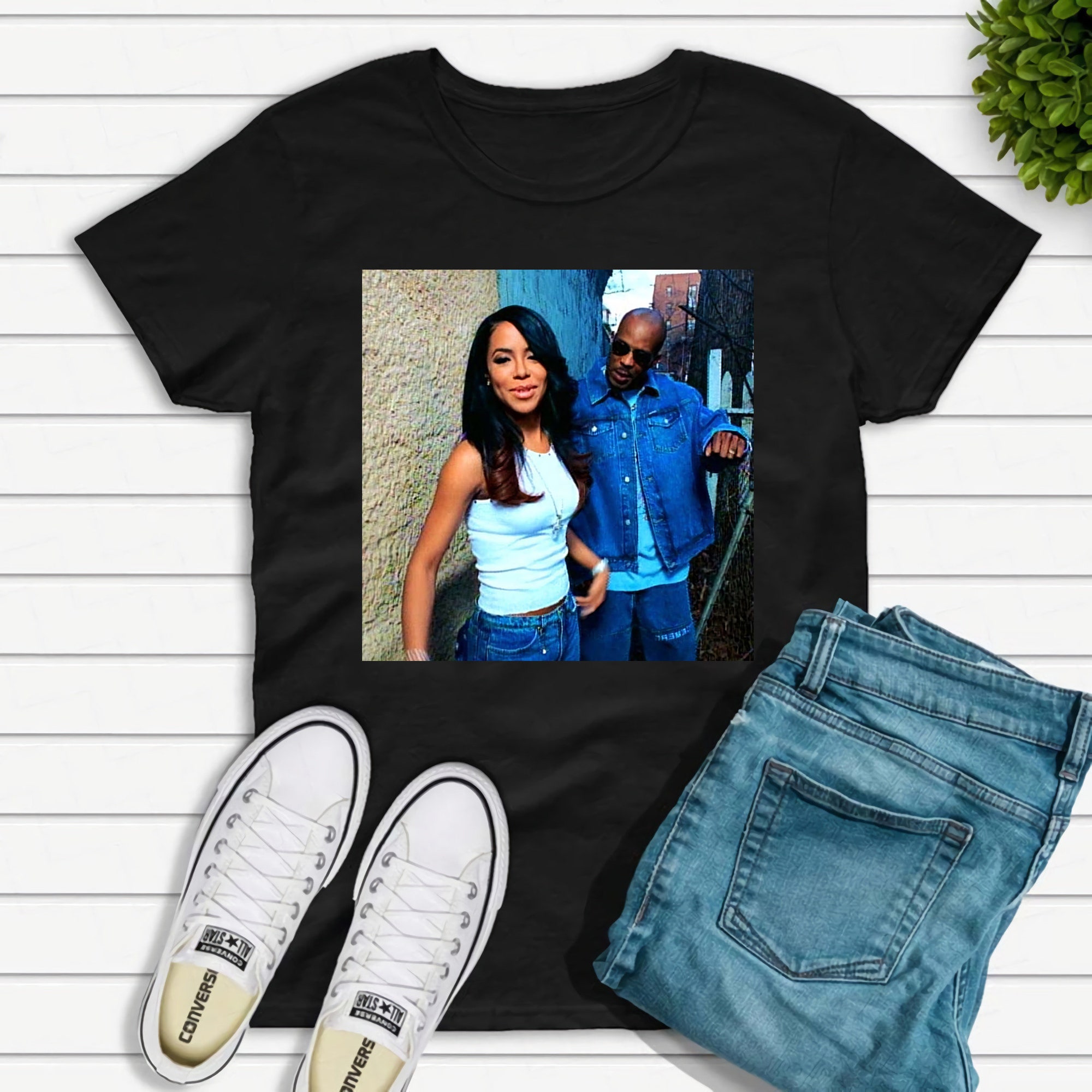 DMX With Aaliyah T-Shirt Unisex S-5XL, DMX Shirt Fan Gifts, Aaliyah Shirt, DMX Ruff Ryders Shirt, Rapper Shirt, Hip Hop Shirt, Music Shirt