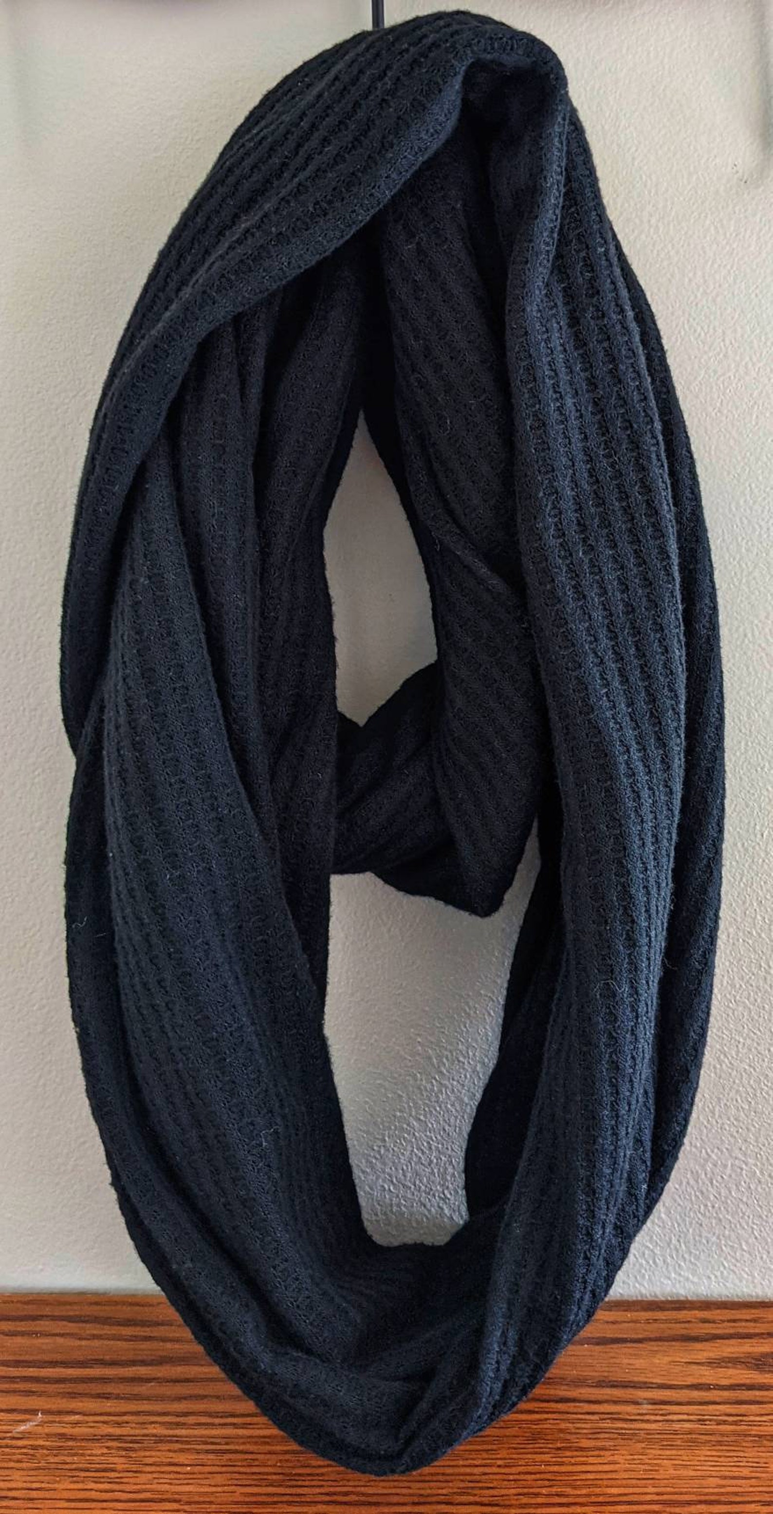Black Infinity Scarf Etsy