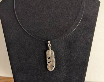 Silver Feather Necklace