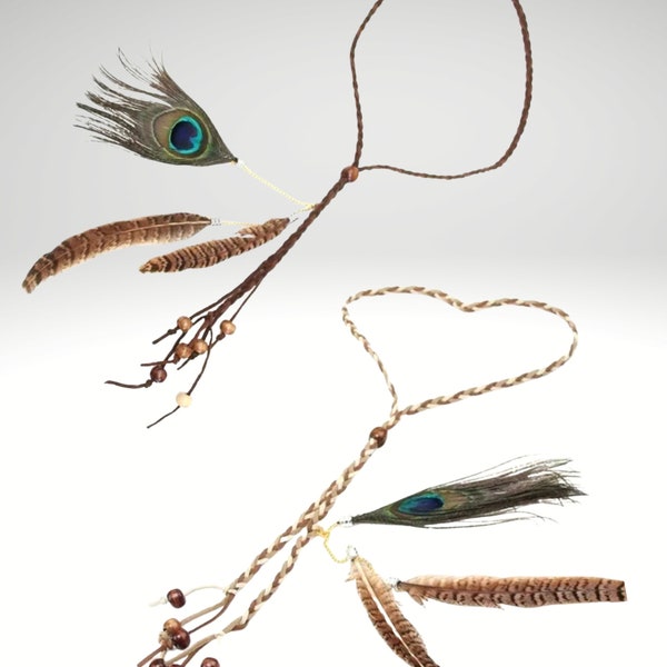 Feather Headband Boho Etsy