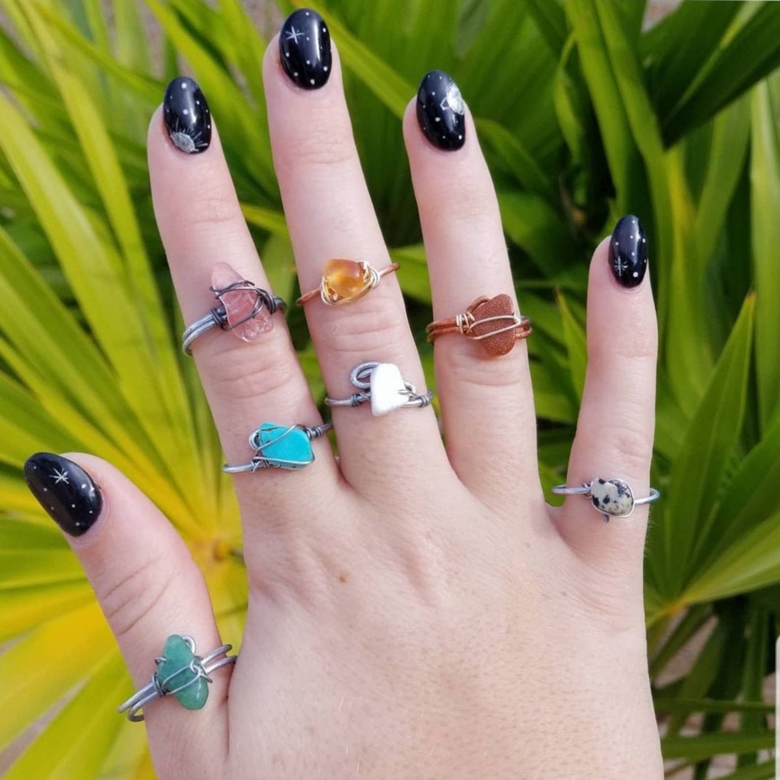 Custom Crystal Rings Etsy