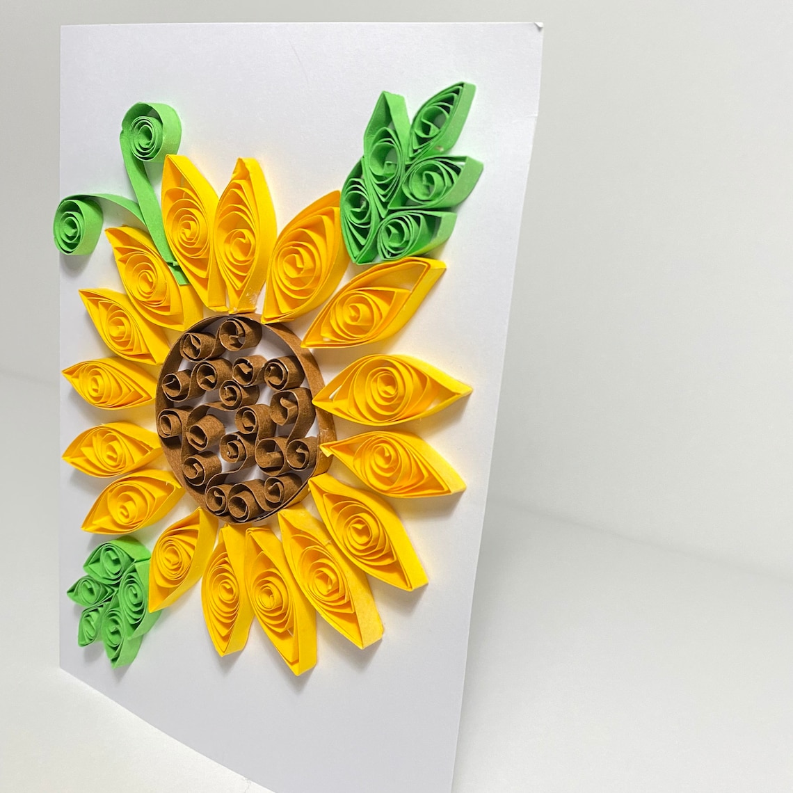 Handmade Sunflower Quilled Card Quilling Card Greeting Card Etsy