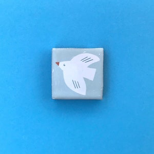 TILE PICTURE / MAGNET BIRD, 5 x 5 cm