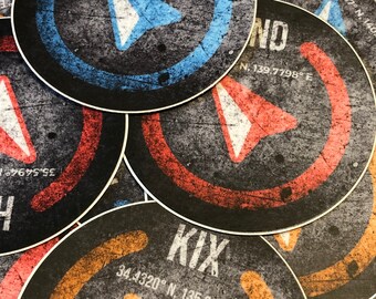 Airport Japan Sticker, Train stamp, Japan sticker, vintage, luggage sticker, scrapbook, Japan, sticker, Valentine's, Tokyo