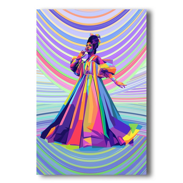 Rupauls Drag Race | Shea Coulee Professional Wpap Style Wall Art Print | Drag Queen