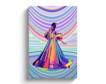 Rupauls Drag Race | Shea Coulee Professional Wpap Style Wall Canvas Wrap | Drag Queen