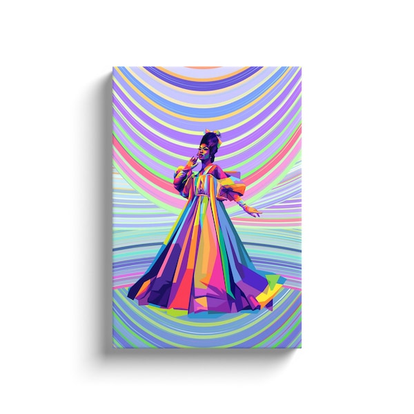 Rupauls Drag Race | Shea Coulee Professional Wpap Style Wall Canvas Wrap | Drag Queen