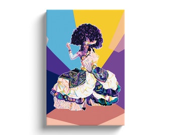 Rupauls Drag Race | Symone Professional Wpap Style Wall Canvas Wrap | Drag