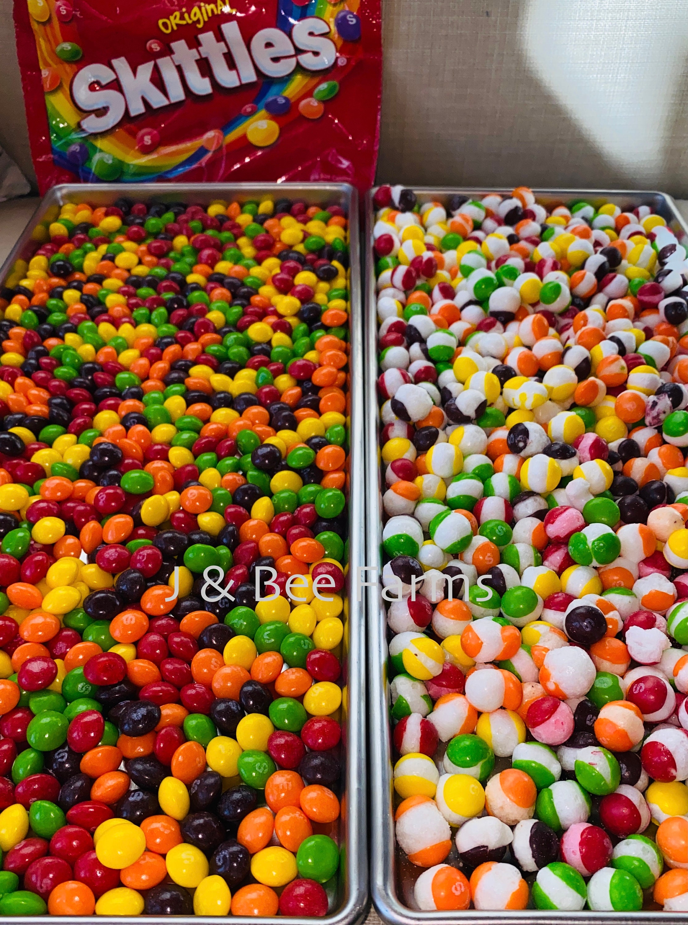 Freeze Dried Skittles 6 oz SHIPPING INCLUDED Crunchy Etsy