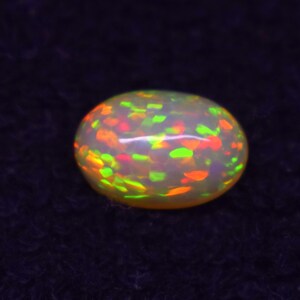 3.50 Cts. Natural Ethiopian Opal Cabochon, Smoked Opal , Honey Comd Fire Opal Gemstone , Oval Shape For Jewelry (13.1x9x6.4MM) AB-4960