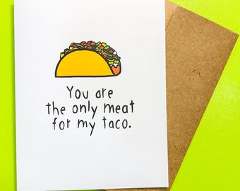 Meat Card Etsy