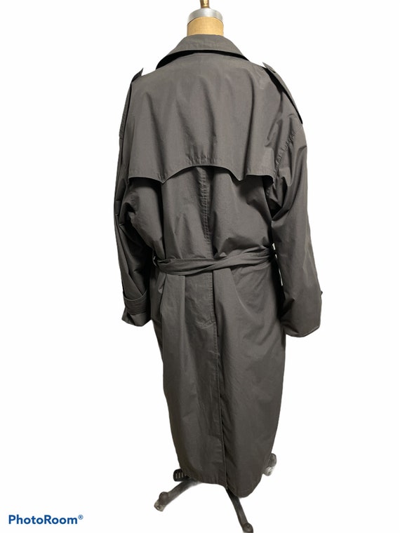 Vintage 80's Christian Dior Le Connaisseur Gray Belted Rain Vintage 80's Christian Dior Le Connaisseur Gray Belted Rain
