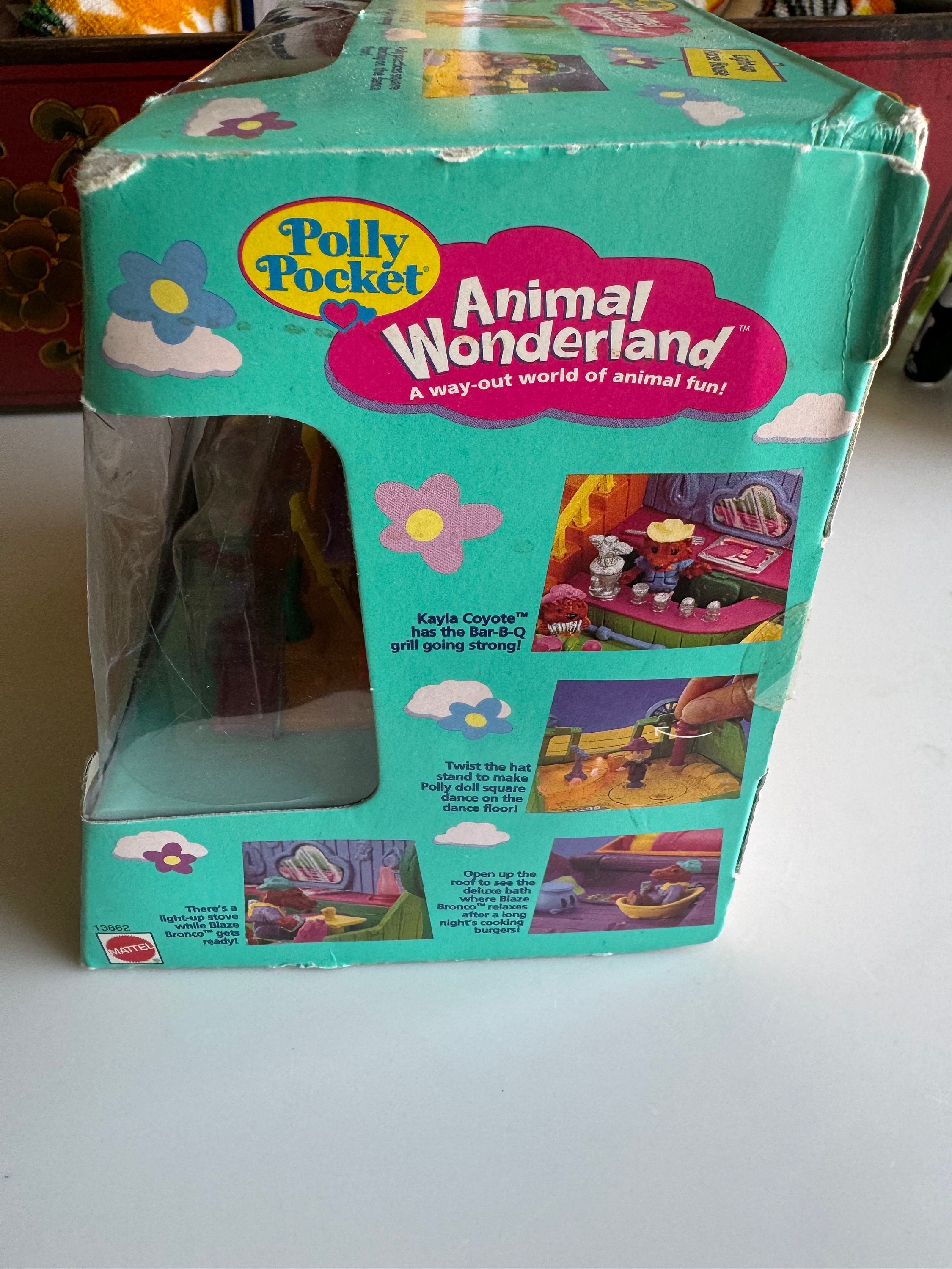 Vintage 1995 Mattel Polly Pocket Animal Wonderland Light up Horse House ...