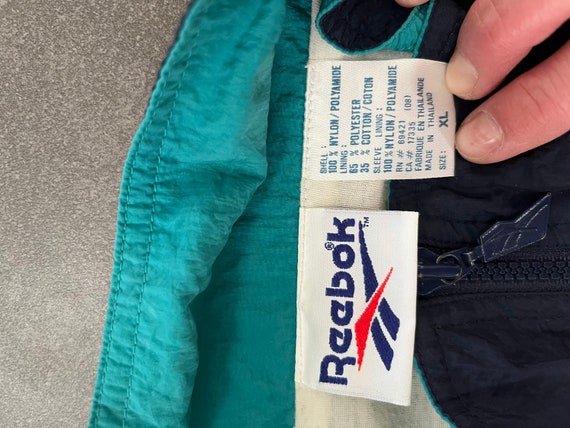 Vintage 80s 90’s Reebok Jacket Track Jacket Windb… - image 4
