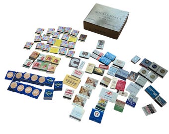 Vintage Matchbook Collection, Chicago Restaurants, Travel Souvenirs, 82 Pieces