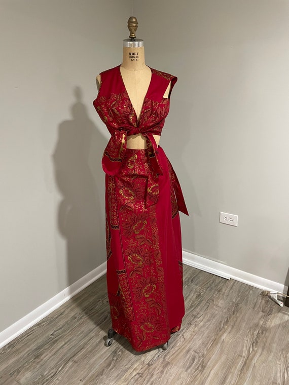 Vintage 1970’s Modesto Made in Jamaica Two Piece Outf… Gem