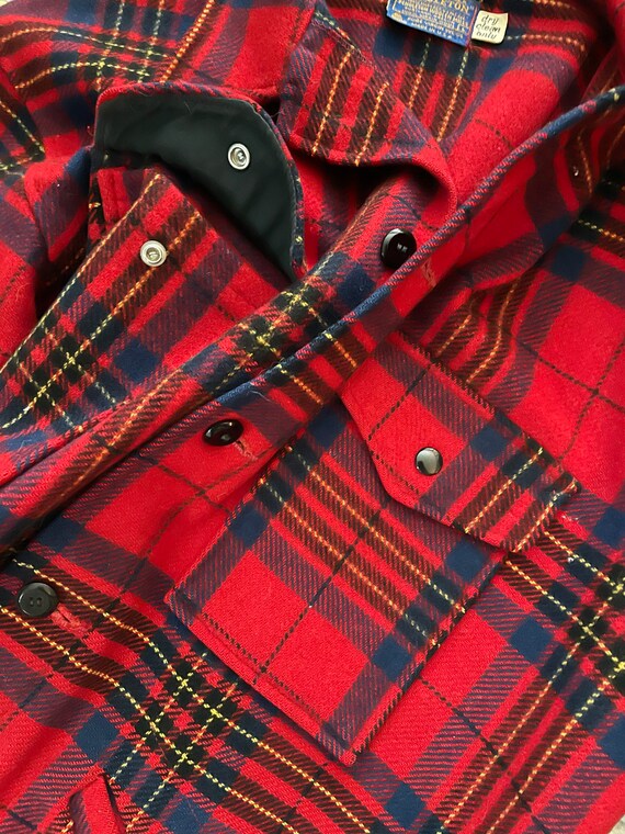 Vintage 60’s Pendleton Wool Jacket Plaid Men’s Wo… - image 7