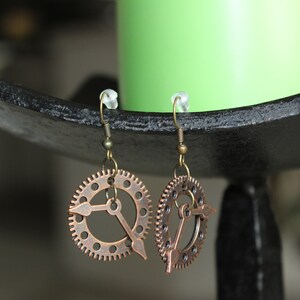 Clock Gear Earrings