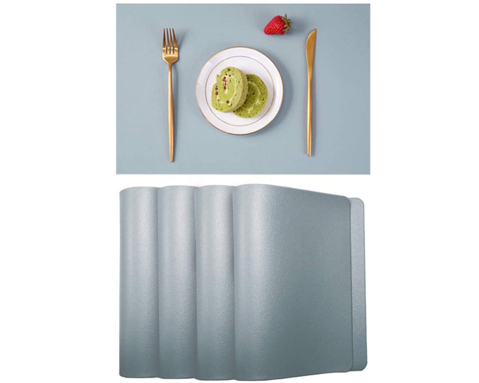 Leather Placemats PU Leather Place Mat for Table Artificial Etsy