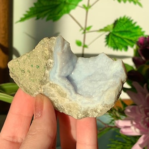 Sparkling Raw Blue Lace Agate Crystal Chunk