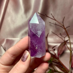 2.5&quot; High Quality Phantom Amethyst and Quartz Crystal Tower / Generator