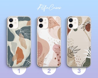 12 Pro Max /& Samsung S20 Pro Ultra XS XR 8+ 7 Abstract Leaves Phone Case Luxury One Line Cover for iPhone 6 11 X