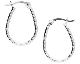 Zilveren Hoop Oorbellen