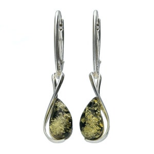 Amber Tear Drop Earrings